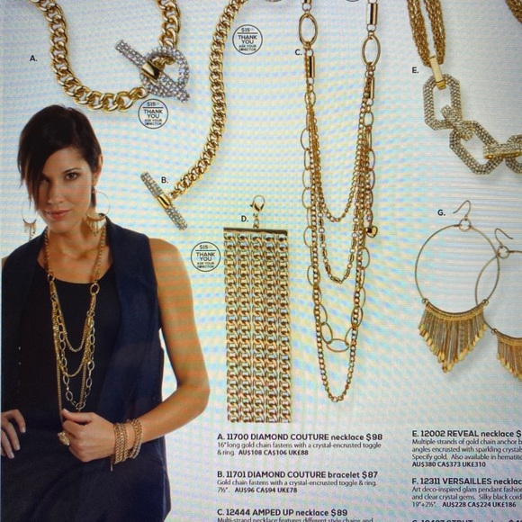 Park Lane AMPED UP necklace in gold. - Picture 4 of 6